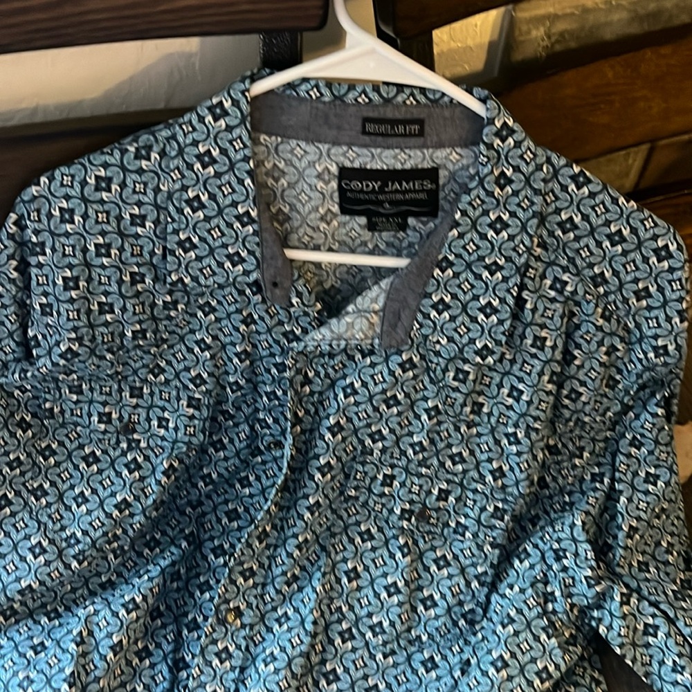 Cody James long sleeve button up, pearl snap 2xl